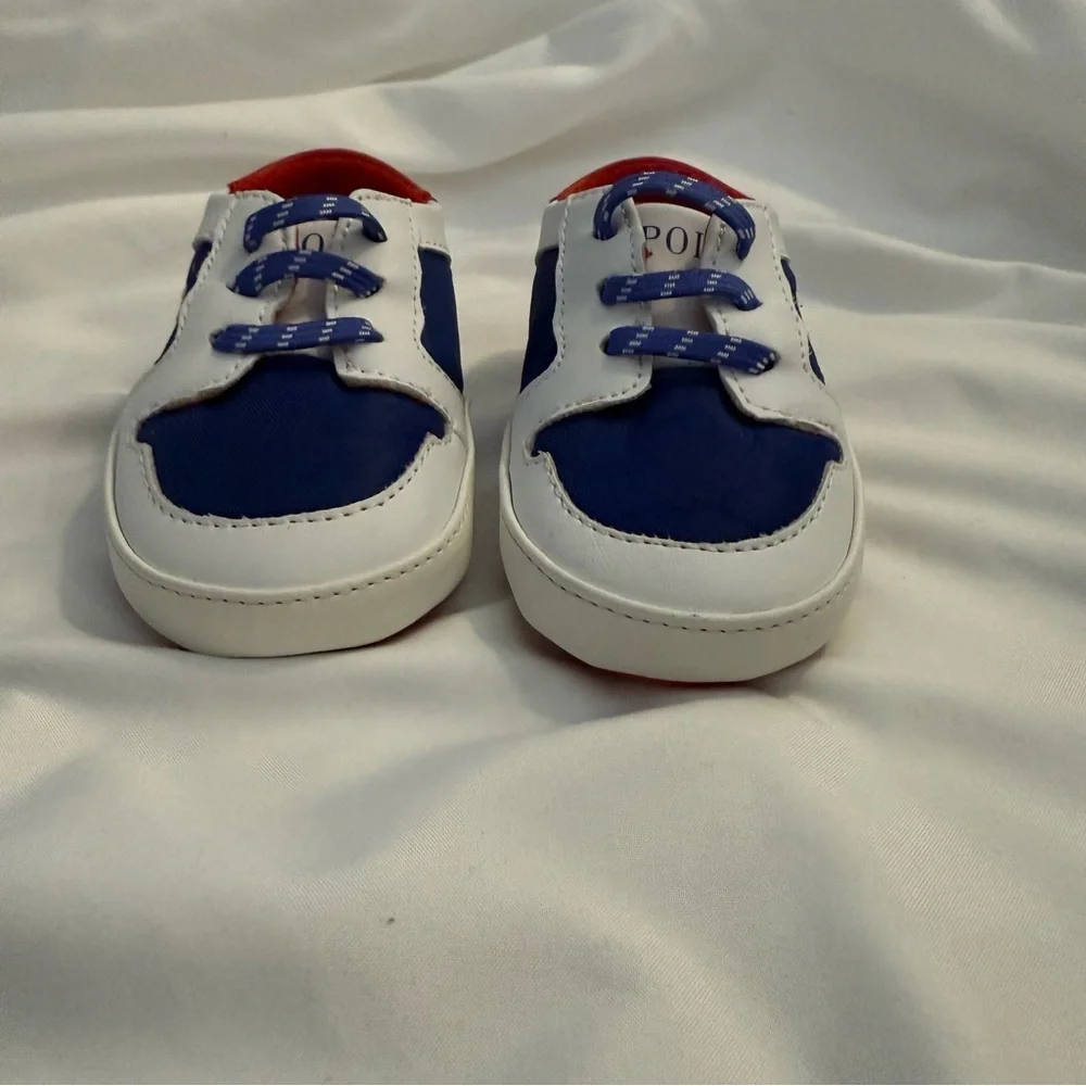NWOT Polo Ralph Lauren Jessup Flag Crib Shoes